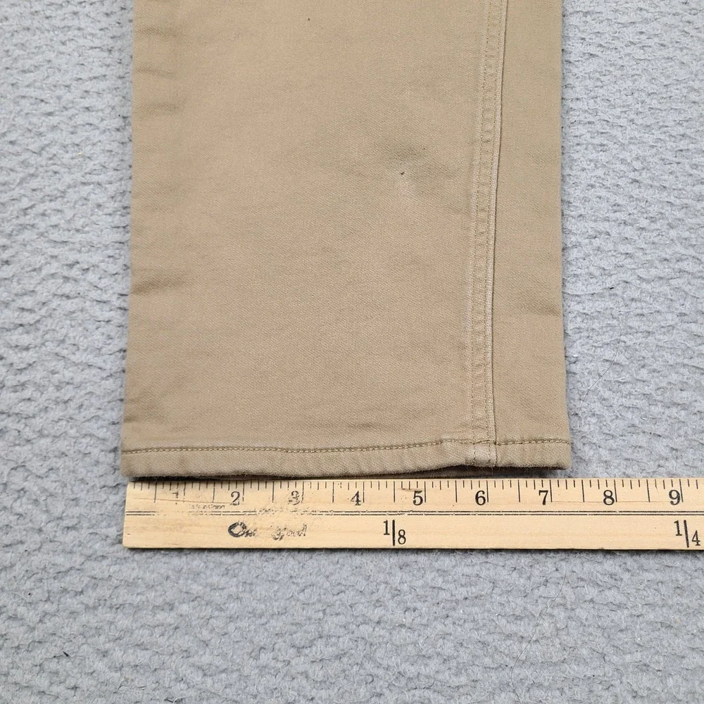 Banana Republic Traveler Pants Mens 38x26 Brown Tan Slim Straight Chinos Stretch